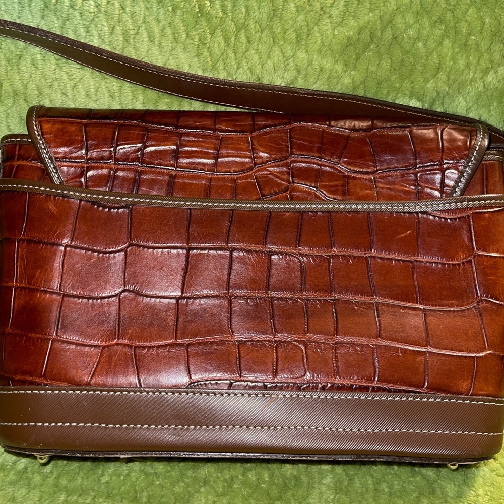 Dooney and Bourke Croc Print Bag - Picture 3 of 16